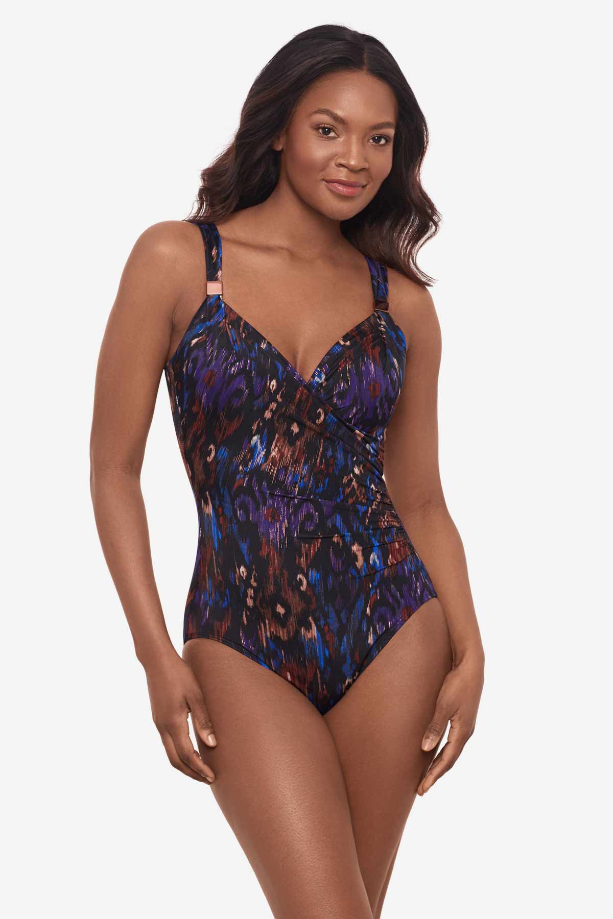 Tapiz Siren One Piece Swimsuit Black/Multi | Miraclesuit