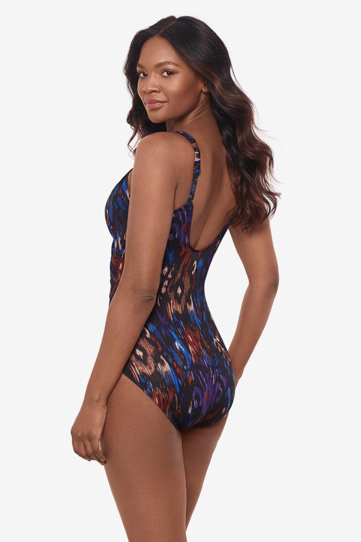 Tapiz Siren One Piece Swimsuit Black/Multi | Miraclesuit