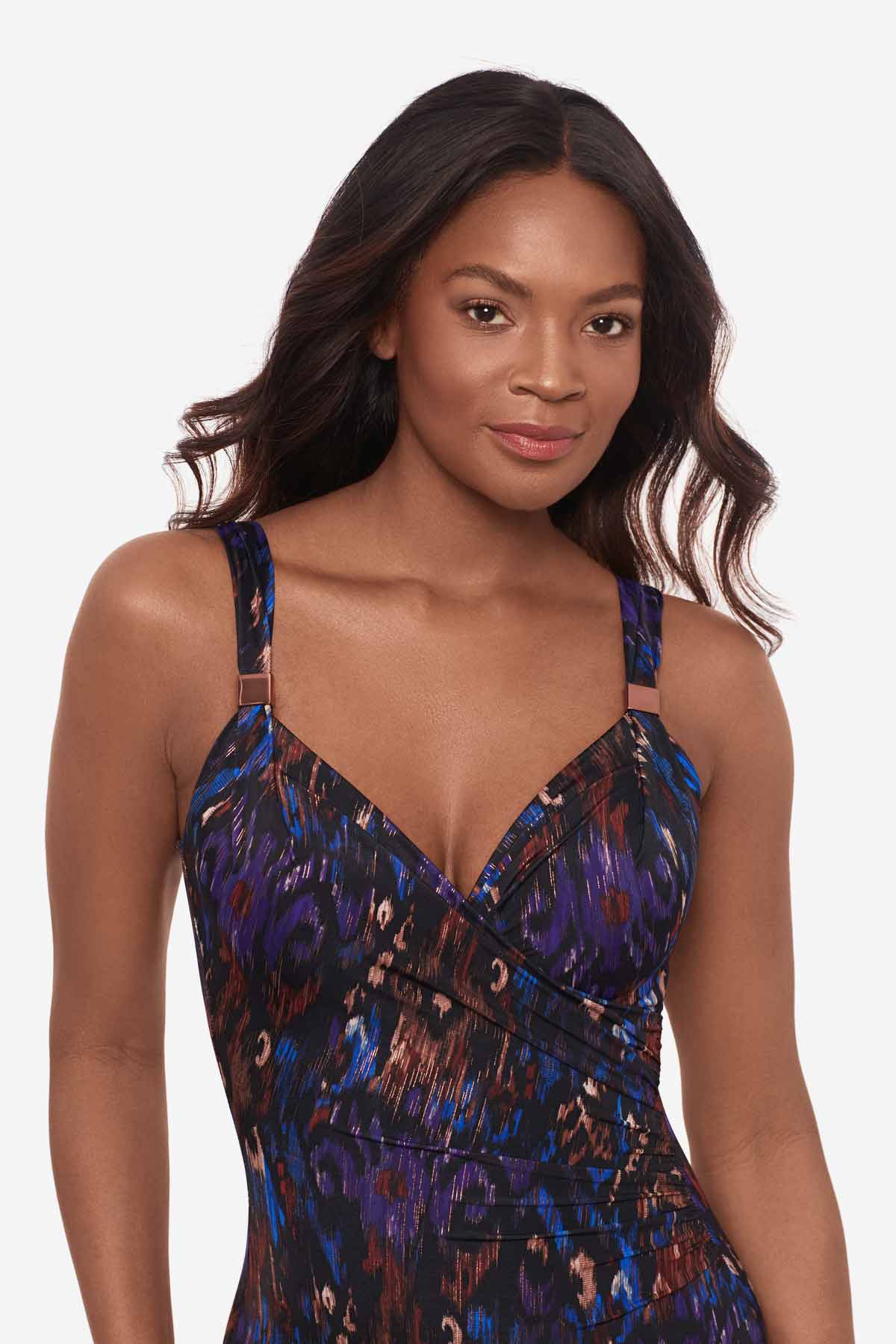 Tapiz Siren One Piece Swimsuit Black/Multi | Miraclesuit