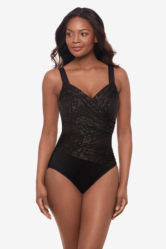 Brillante Madero One Piece Swimsuit Black | Miraclesuit