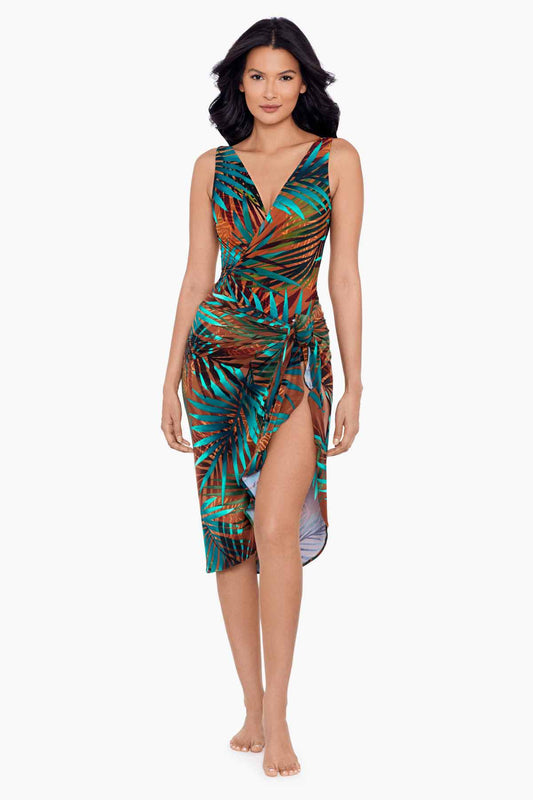 Tamara Tigre Long Sarong Swim Cover Up Multi | Miraclesuit