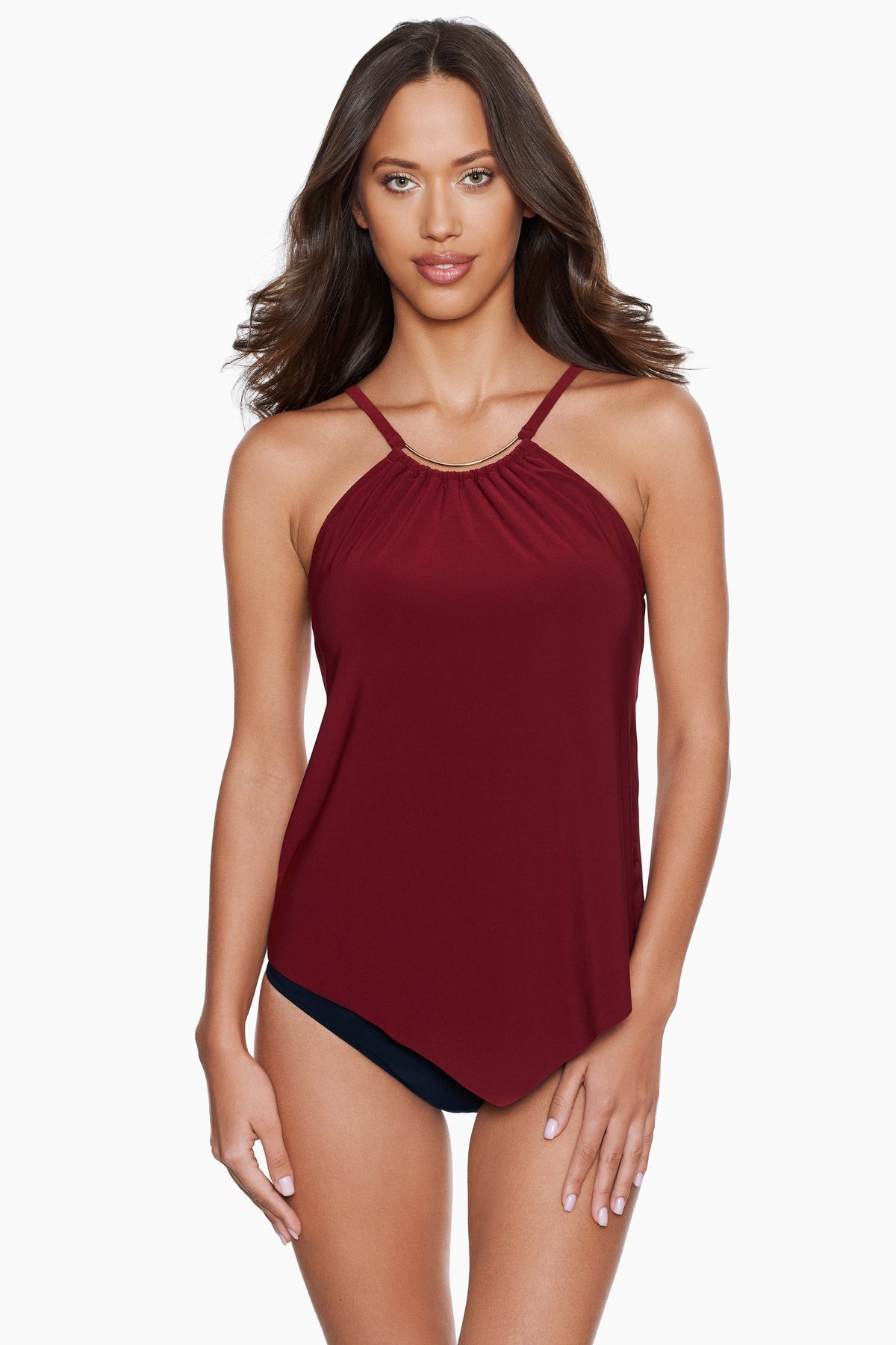 Magicsuit Halo Effect Angelika Tankini Black | Miraclesuit