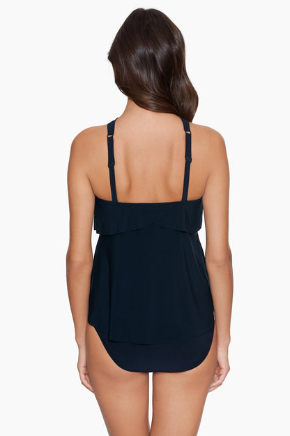 Magicsuit Square Cut Carolina Wire-Free Tankini Navy | Miraclesuit