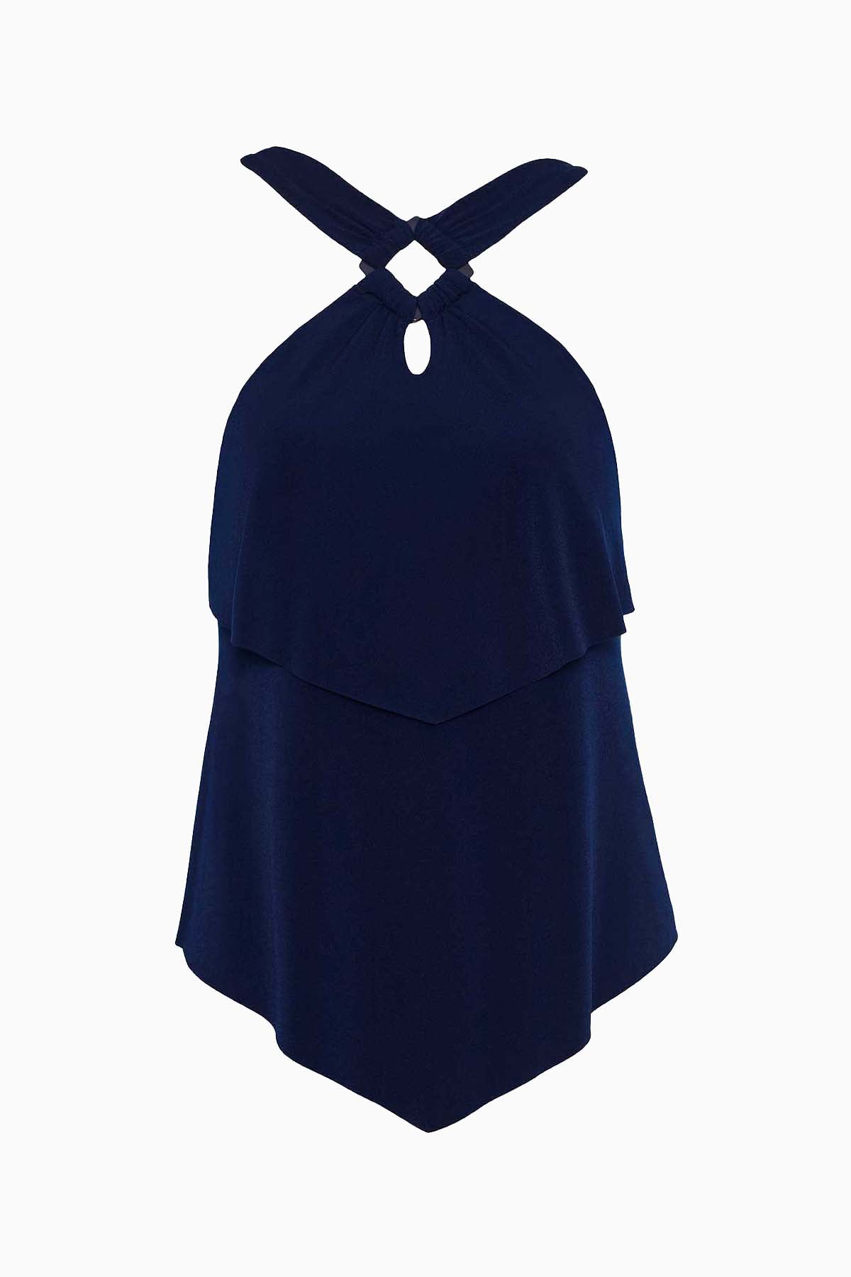 Magicsuit Square Cut Carolina Wire-Free Tankini Navy | Miraclesuit
