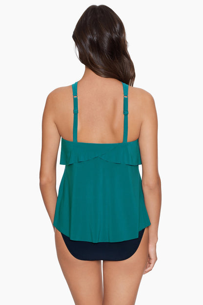 Magicsuit Square Cut Carolina Wire-Free Tankini Navy | Miraclesuit