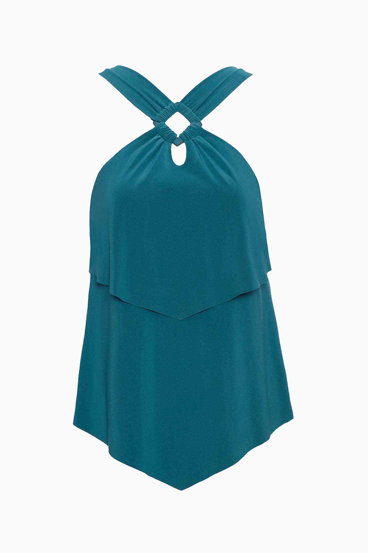 Magicsuit Square Cut Carolina Wire-Free Tankini Navy | Miraclesuit