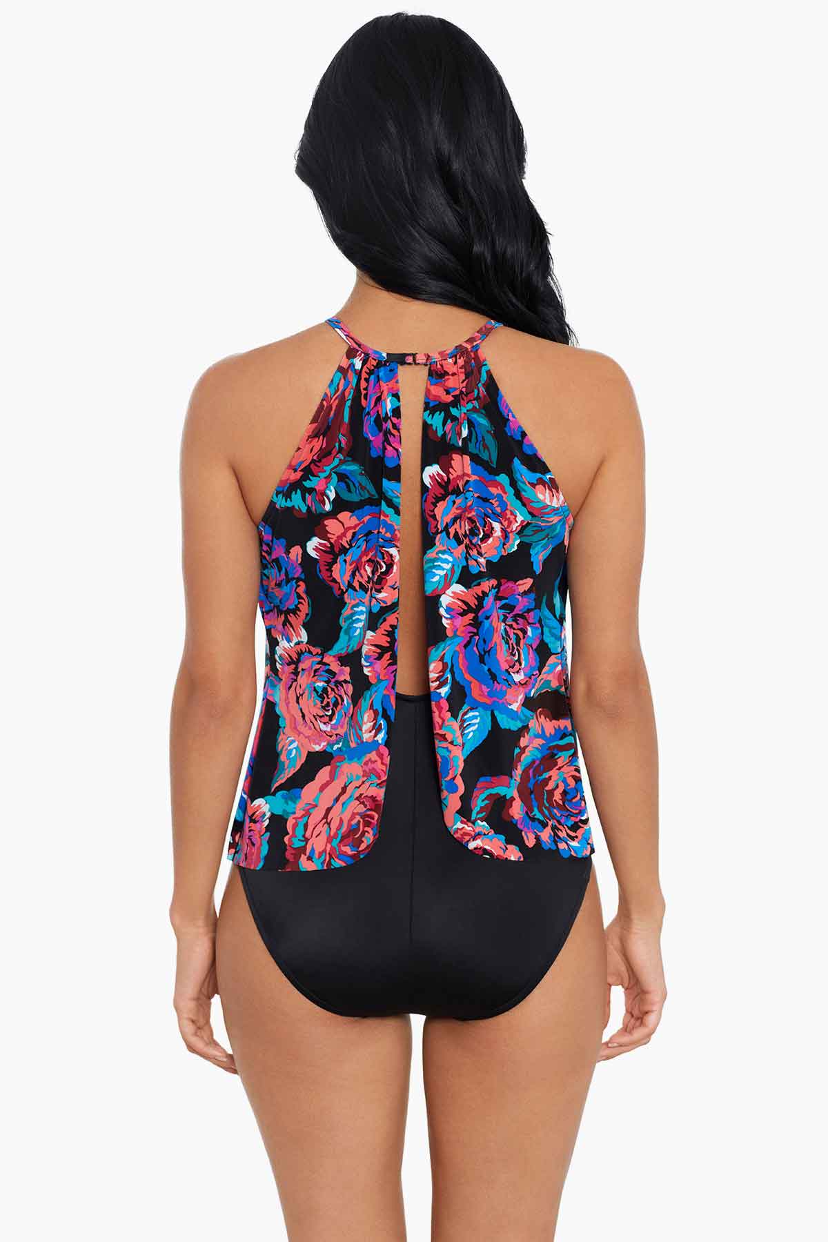 Tummy Slimming Bathing Suits - Magicsuit Sonic Blooms Aubrey One Piece Black/Multi | Miraclesuit