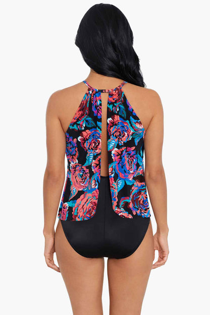 Tummy Slimming Bathing Suits - Magicsuit Sonic Blooms Aubrey One Piece Black/Multi | Miraclesuit
