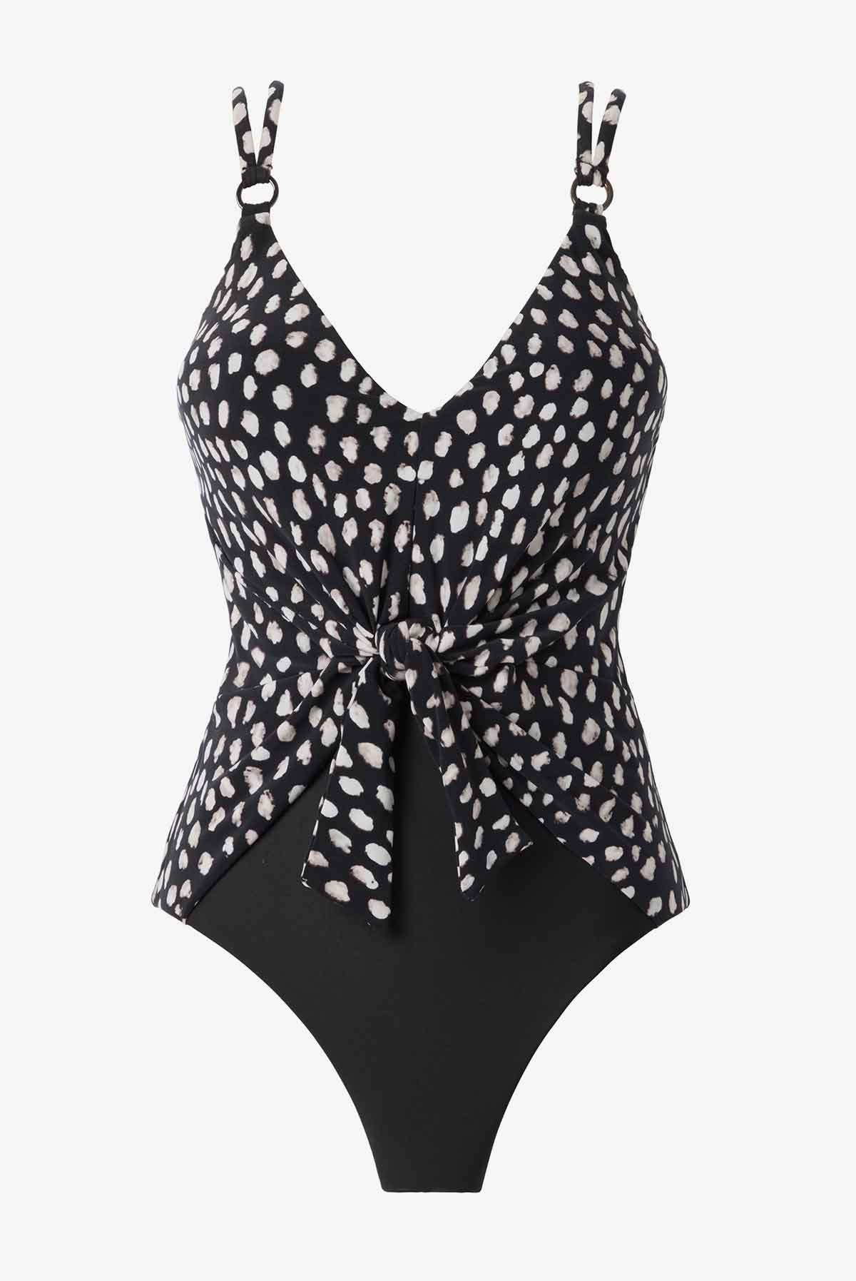 Magicsuit Pebbles Saki One Piece Swimsuit Black/White | Miraclesuit