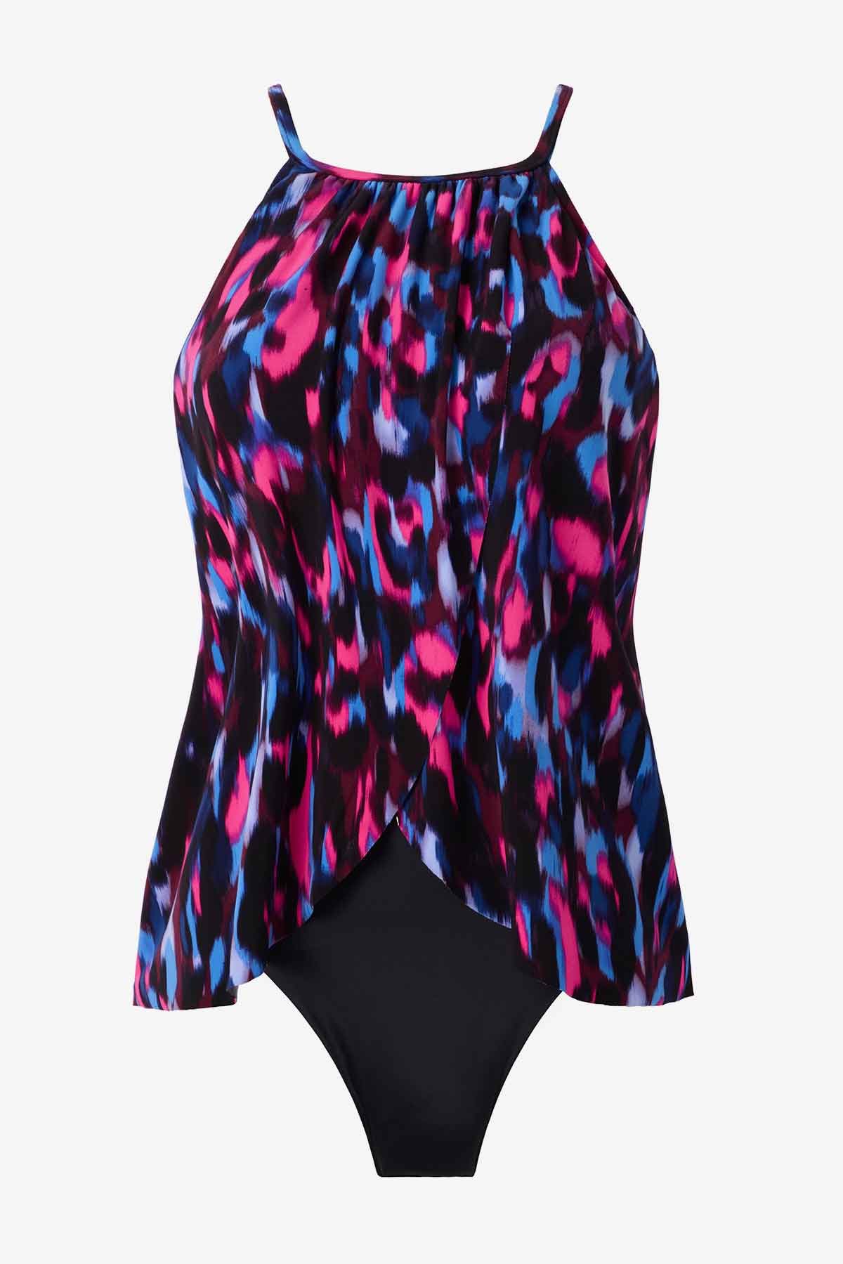 Magicsuit Cherry Bomb Aubrey One Piece Swimsuit Black/Multi | Miraclesuit