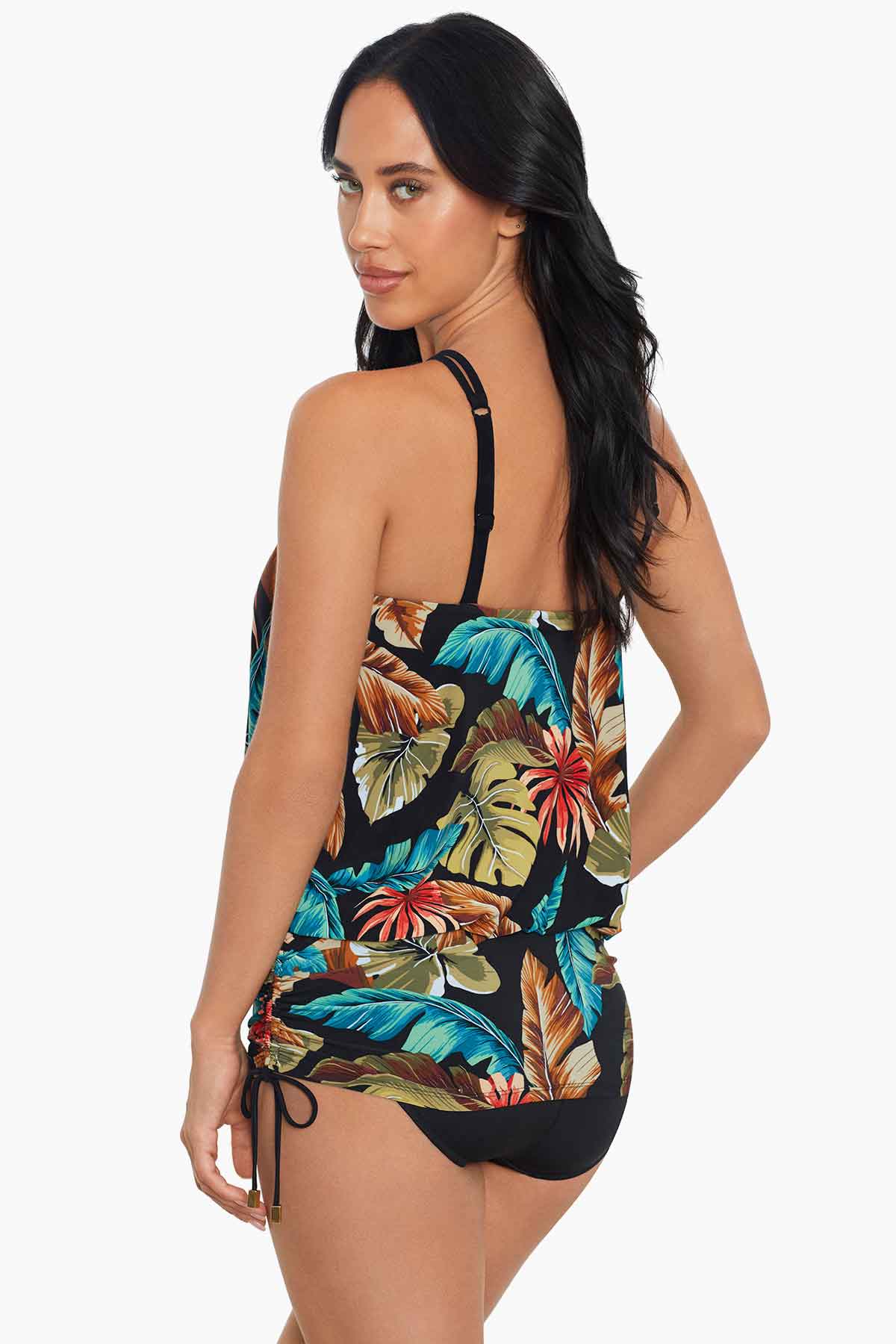 Magicsuit Aloe Susan Adjustable One Piece Swimsuit Black/Multi | Miraclesuit