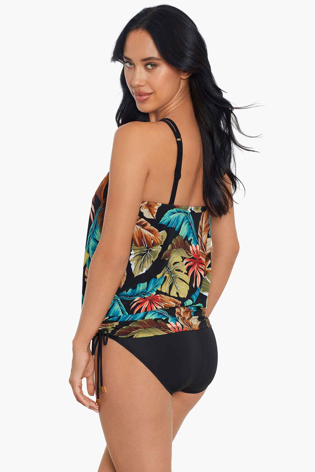 Magicsuit Aloe Susan Adjustable One Piece Swimsuit Black/Multi | Miraclesuit
