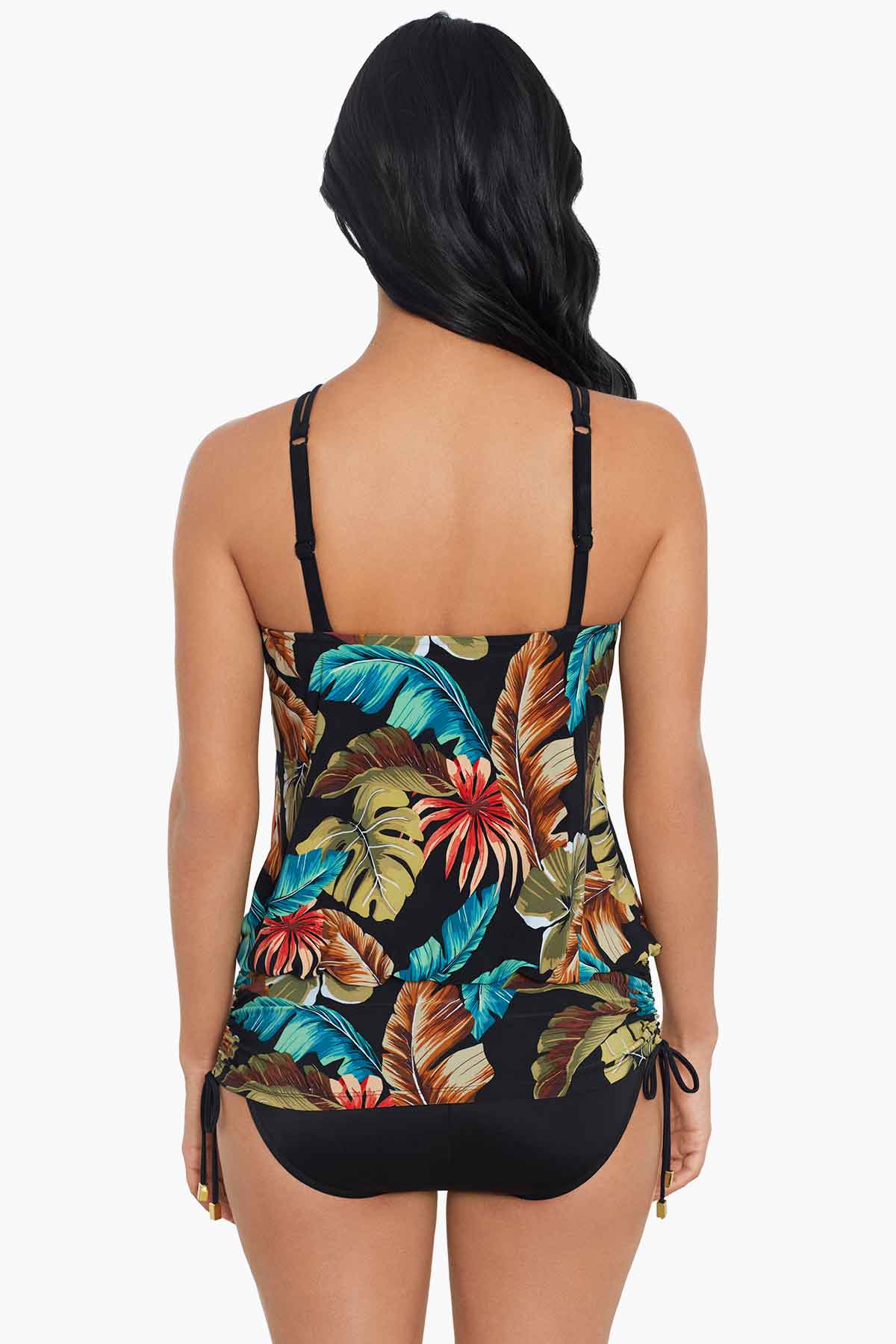 Magicsuit Aloe Susan Adjustable One Piece Swimsuit Black/Multi | Miraclesuit