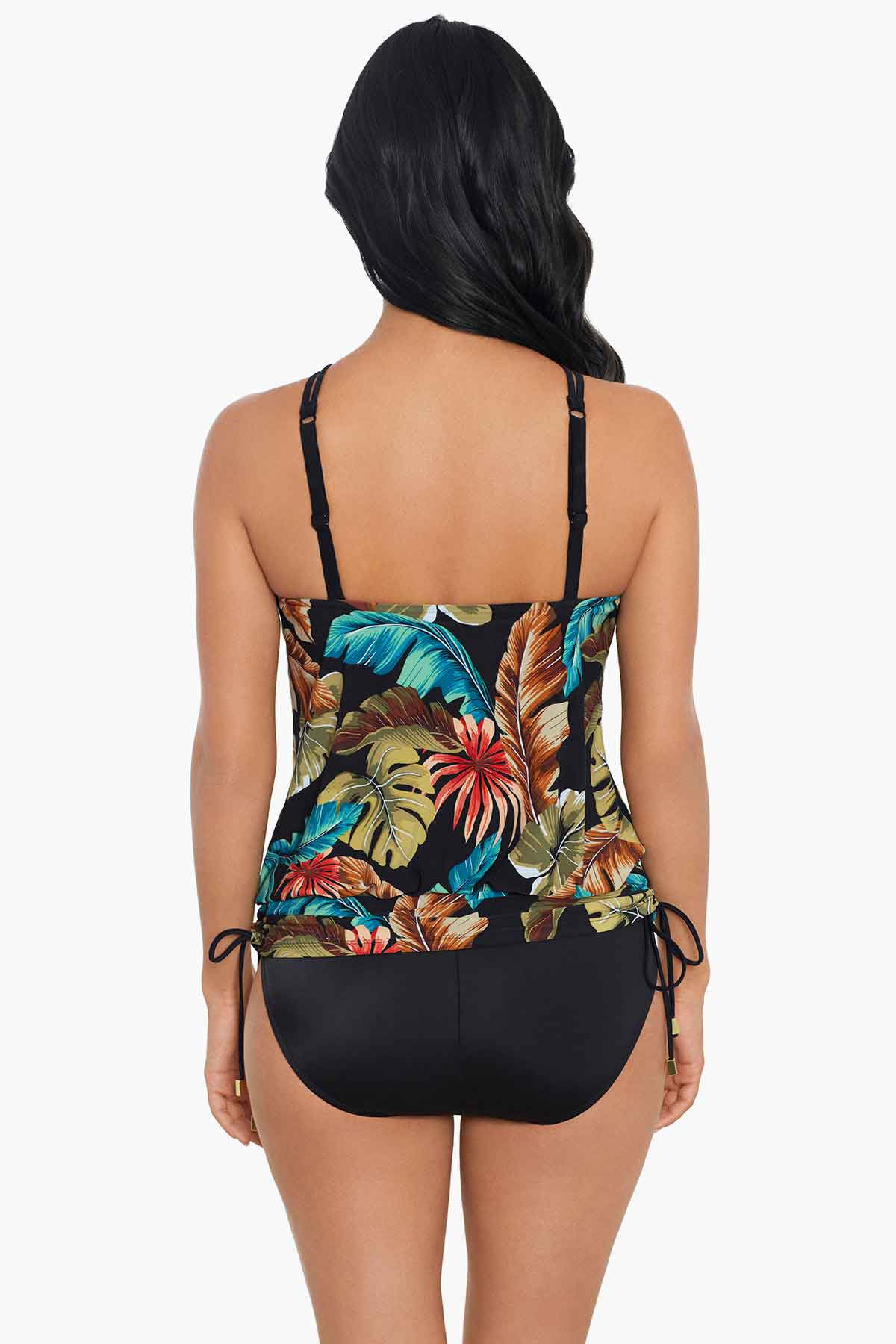 Magicsuit Aloe Susan Adjustable One Piece Swimsuit Black/Multi | Miraclesuit
