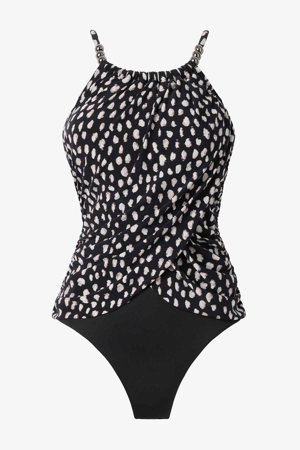 Magicsuit Pebbles Lisa One Piece Swimsuit Black/White | Miraclesuit