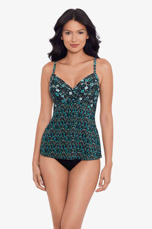 Bijoux Myrra Tankini Top Black/Multi | Miraclesuit