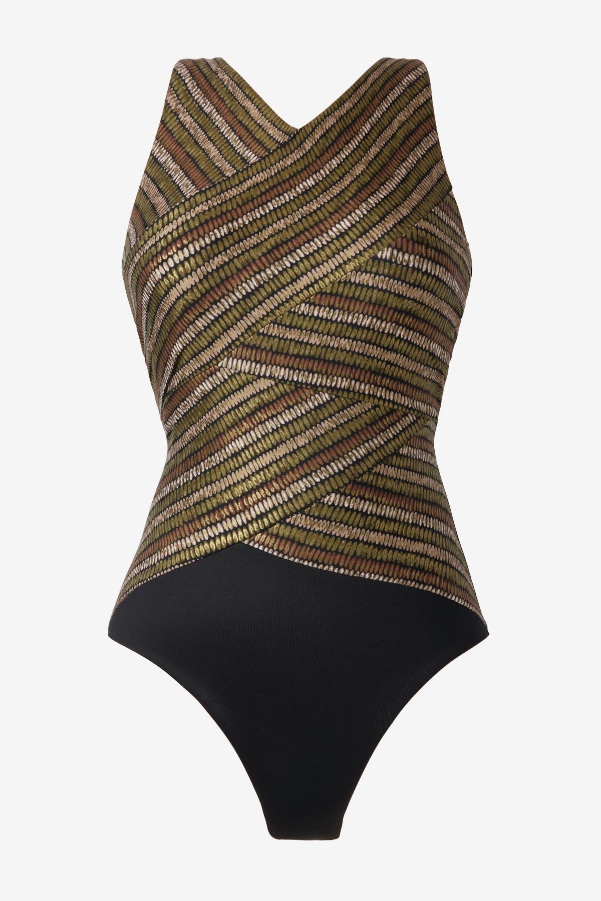 Brio One Piece in Sparkle Sands Black/Multi | Miraclesuit