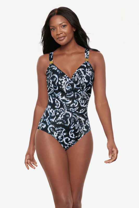 Siren One Piece in Adorn Black/White | Miraclesuit