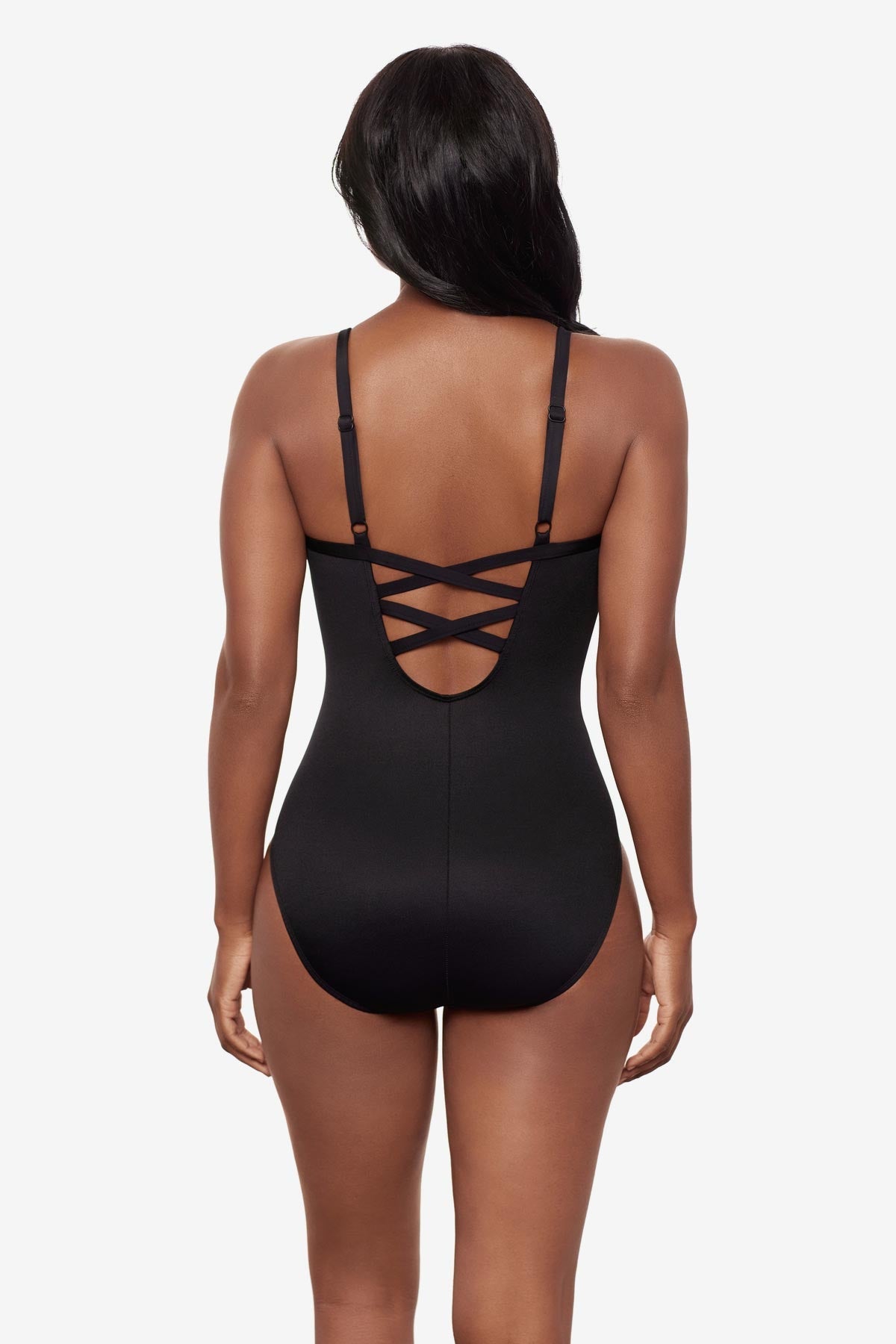 Temptation One Piece in Fiore Di Luna Black/White | Miraclesuit