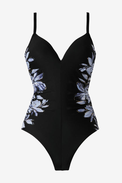 Temptation One Piece in Fiore Di Luna Black/White | Miraclesuit