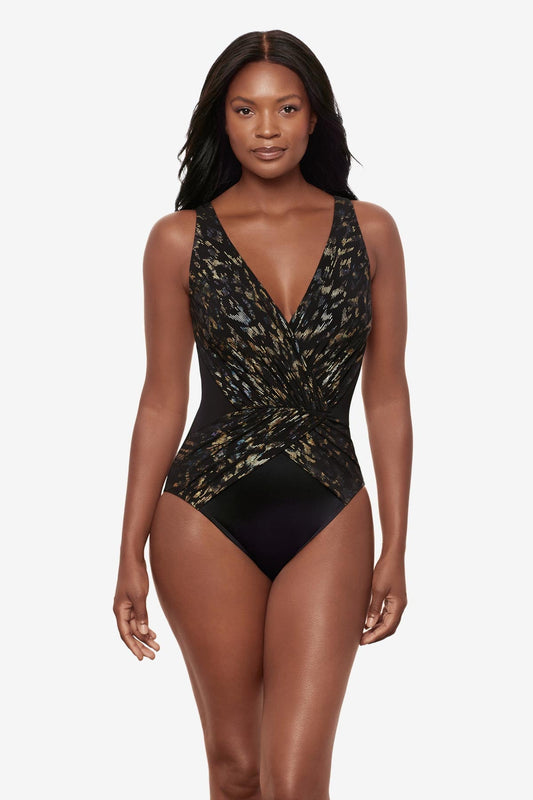 Ibiza One Piece in Sparkle Plenty Black/Multi | Miraclesuit