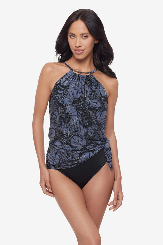 Magicsuit Shell Beach Parker One Piece Swimsuit Black/Multi | Miraclesuit