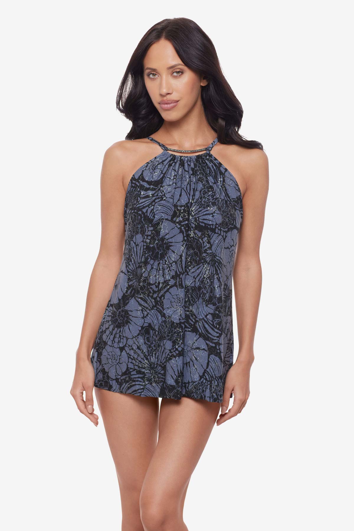 Magicsuit Shell Beach Parker One Piece Swimsuit Black/Multi | Miraclesuit