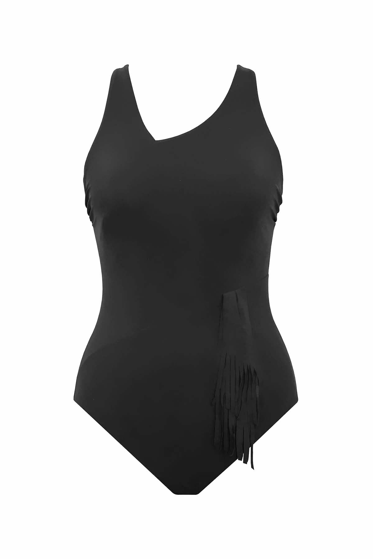 Amoressa Banda Sashay One Piece Swimsuit Black | Miraclesuit