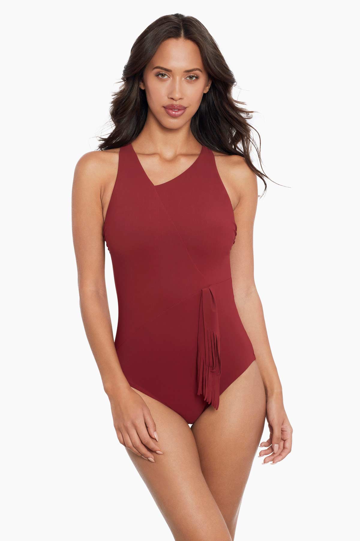 Amoressa Banda Sashay One Piece Swimsuit Black | Miraclesuit