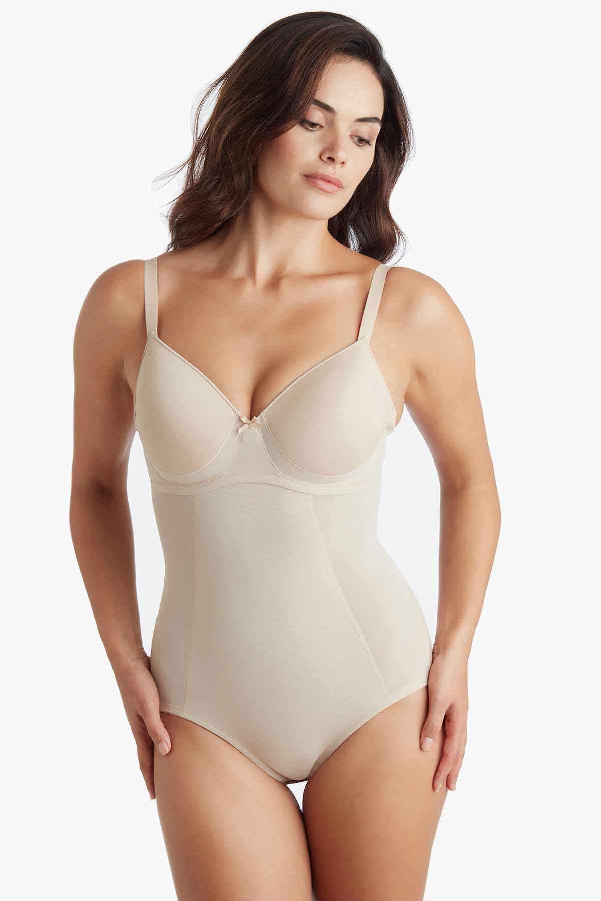 TC Extra Firm Control Wonderful U Low Back BodyBriefer Warm Beige/Nude | Miraclesuit