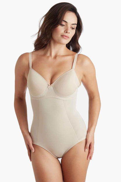 TC Extra Firm Control Wonderful U Low Back BodyBriefer Warm Beige/Nude | Miraclesuit