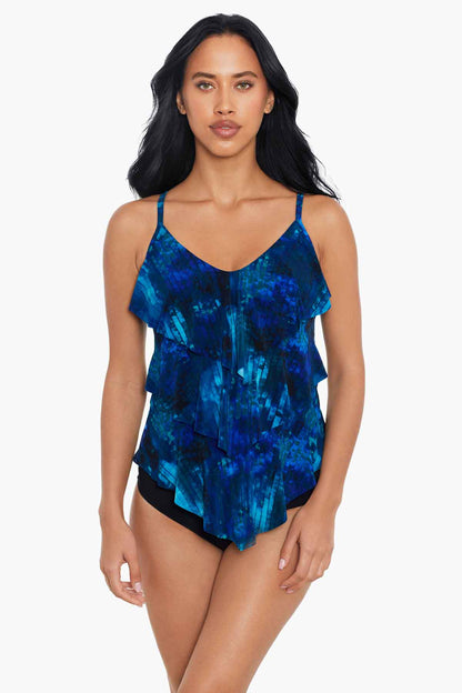 Magicsuit Hazy Daze Rita Tankini Blue/Multi | Miraclesuit