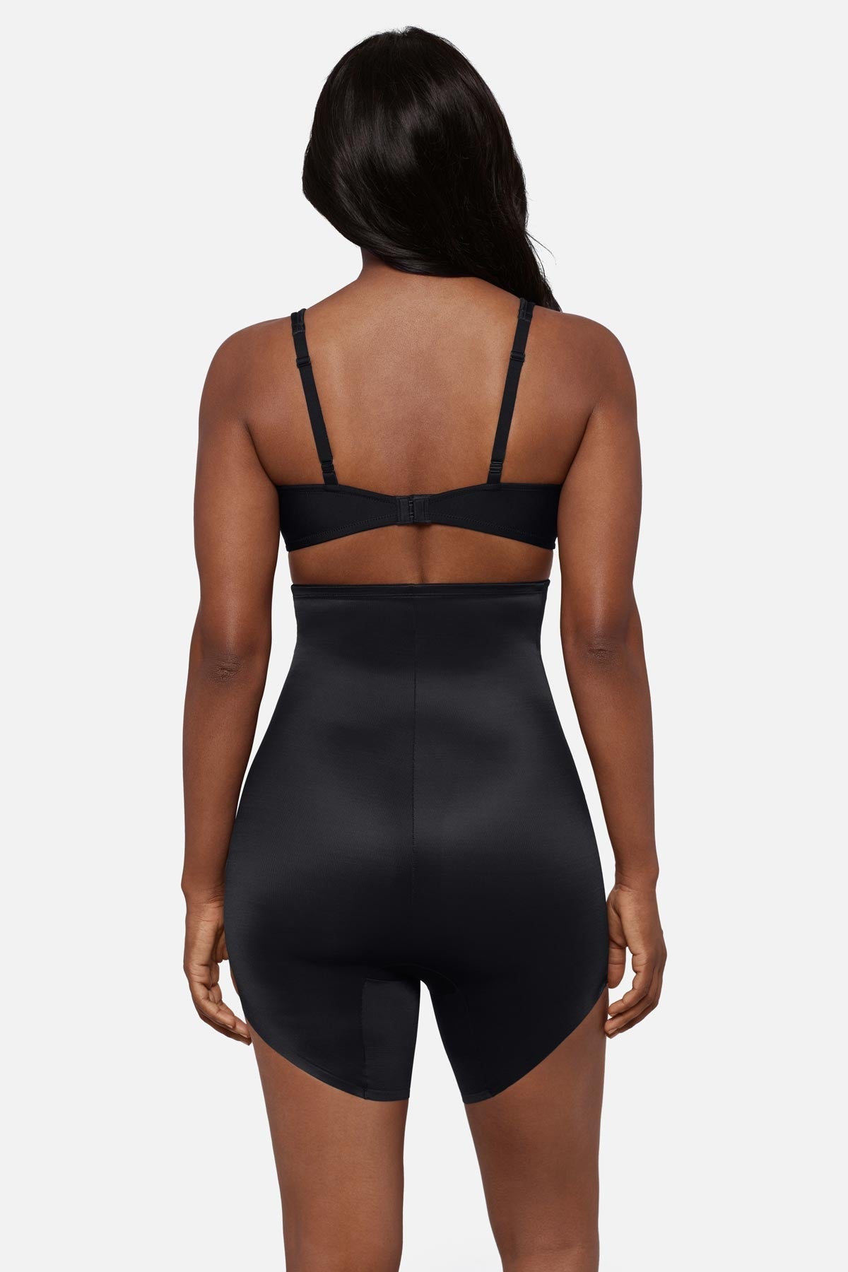 Showstopped High Waist Slanted Hem Shaping Short Black | Miraclesuit