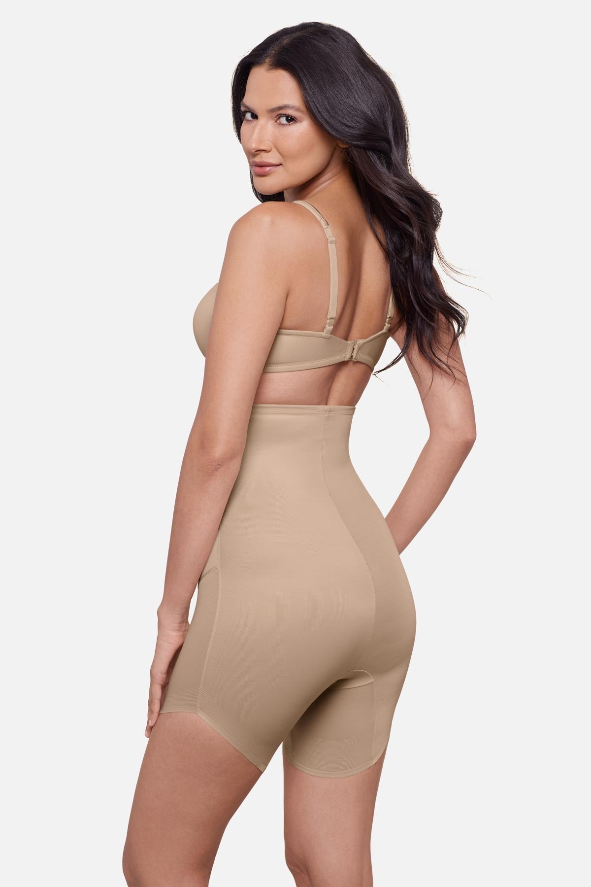 Showstopped High Waist Slanted Hem Shaping Short Black | Miraclesuit