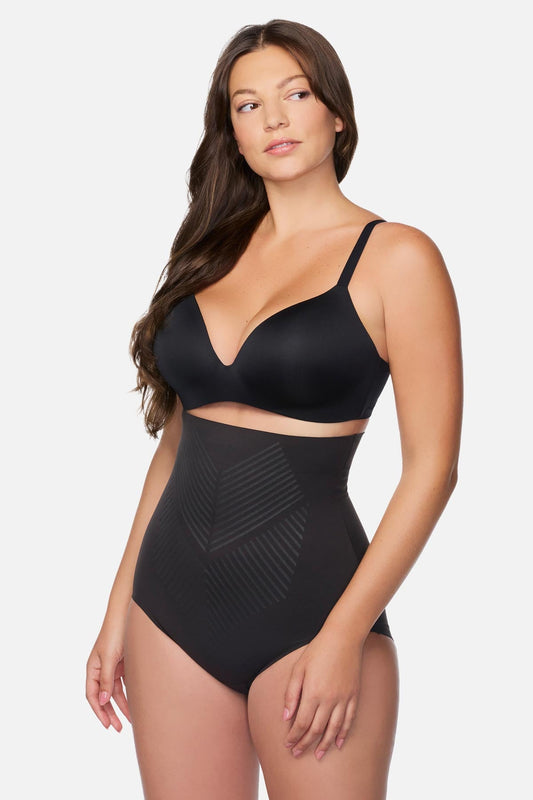 TC Iconic Core Extra Firm High Waist Shaping Brief Black | Miraclesuit