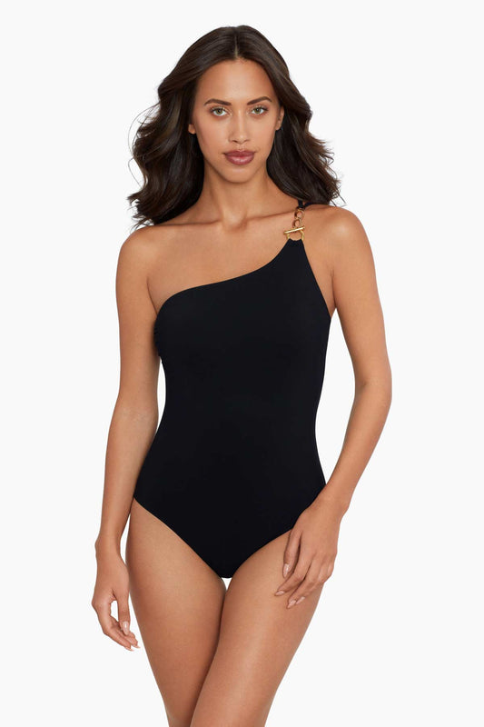 Amoressa Elle Dorado 14K One Piece Swimsuit Black | Miraclesuit