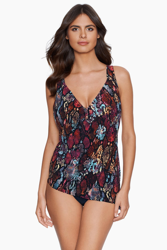 Magicsuit Queen Cobra Winnie Tankini Black/Brown | Miraclesuit