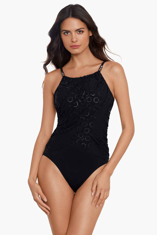 Magicsuit Cosmos Lisa One Piece Swimsuit Black/Multi | Miraclesuit