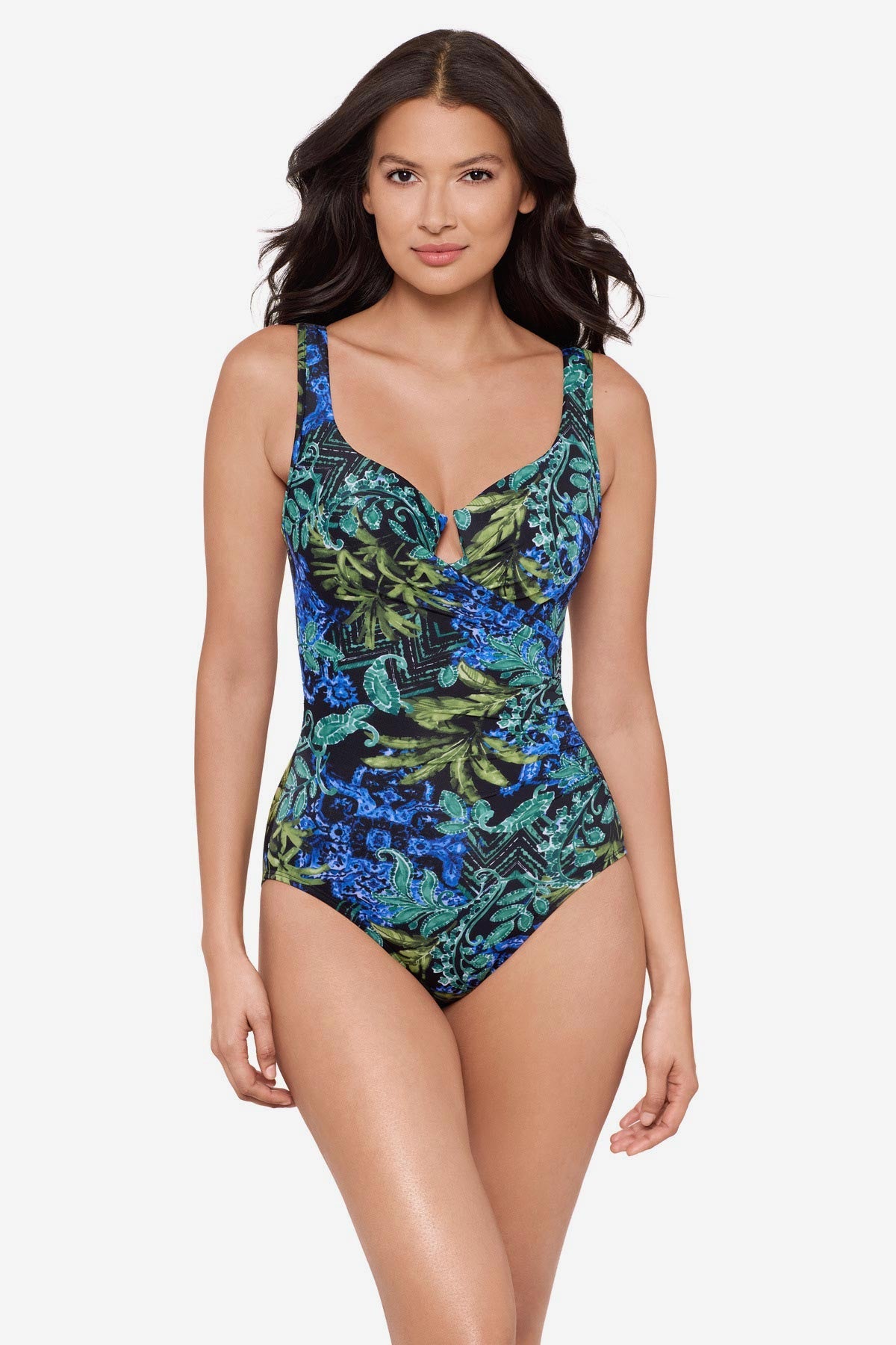 Escape One Piece Swimsuit in Gasparilla Black/Multi | Miraclesuit