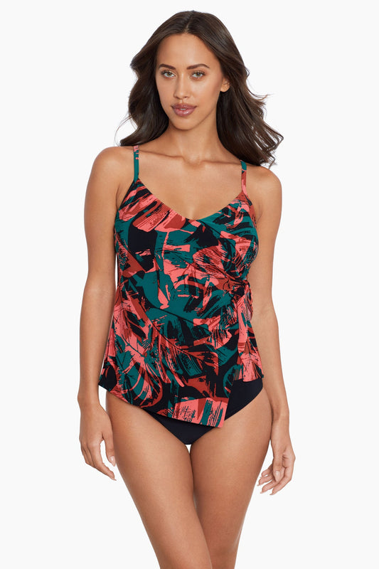 Magicsuit Livin Lush Carma Tankini Black/Multi | Miraclesuit
