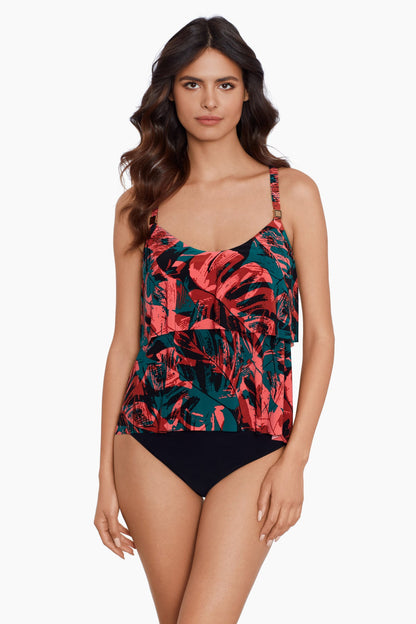 Magicsuit Livin Lush Grace Tankini Black/Multi | Miraclesuit