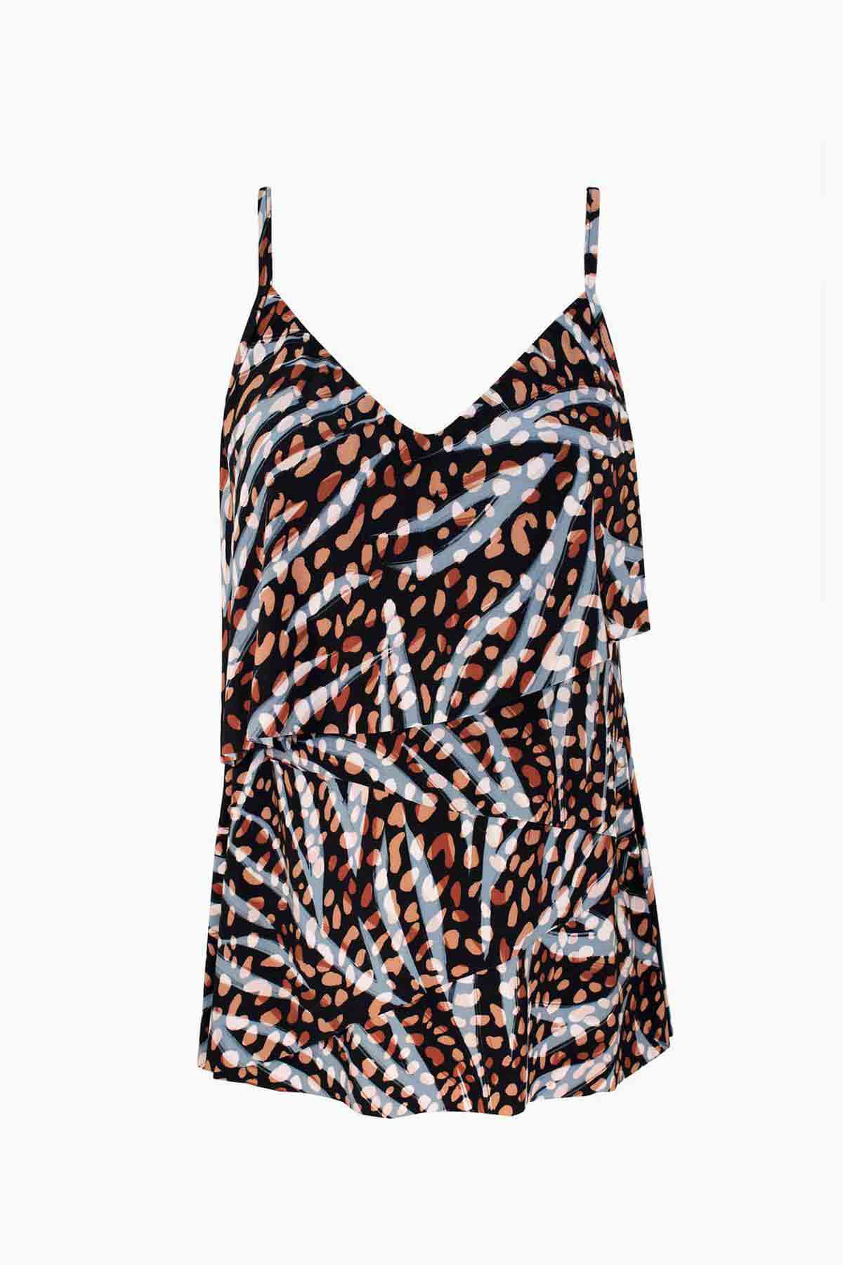 Magicsuit Natural Wonder Chloe Tankini Black/Multi | Miraclesuit