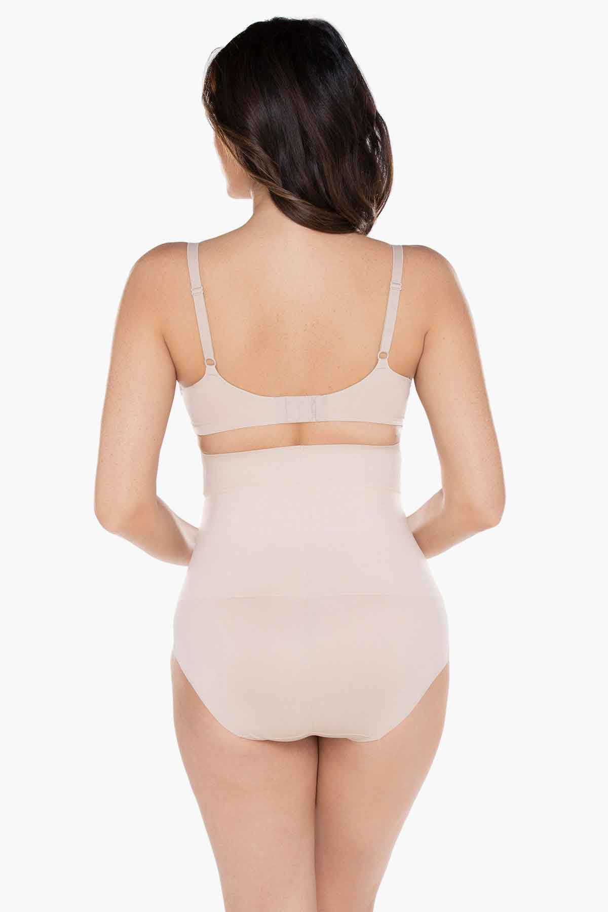 Comfy Curves Hi Waist Brief Shapewear Black | Miraclesuit