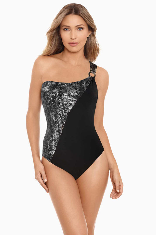 Amoressa Into The Mystic Cassandra One Piece Swimsuit Black | Miraclesuit