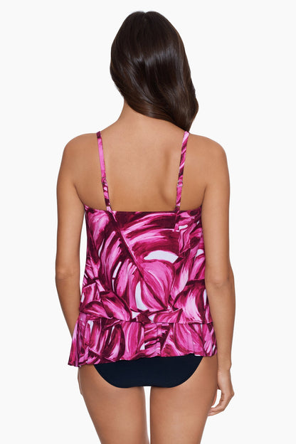 Magicsuit Pink Palmas Camille Tankini White/Pink/Multi | Miraclesuit