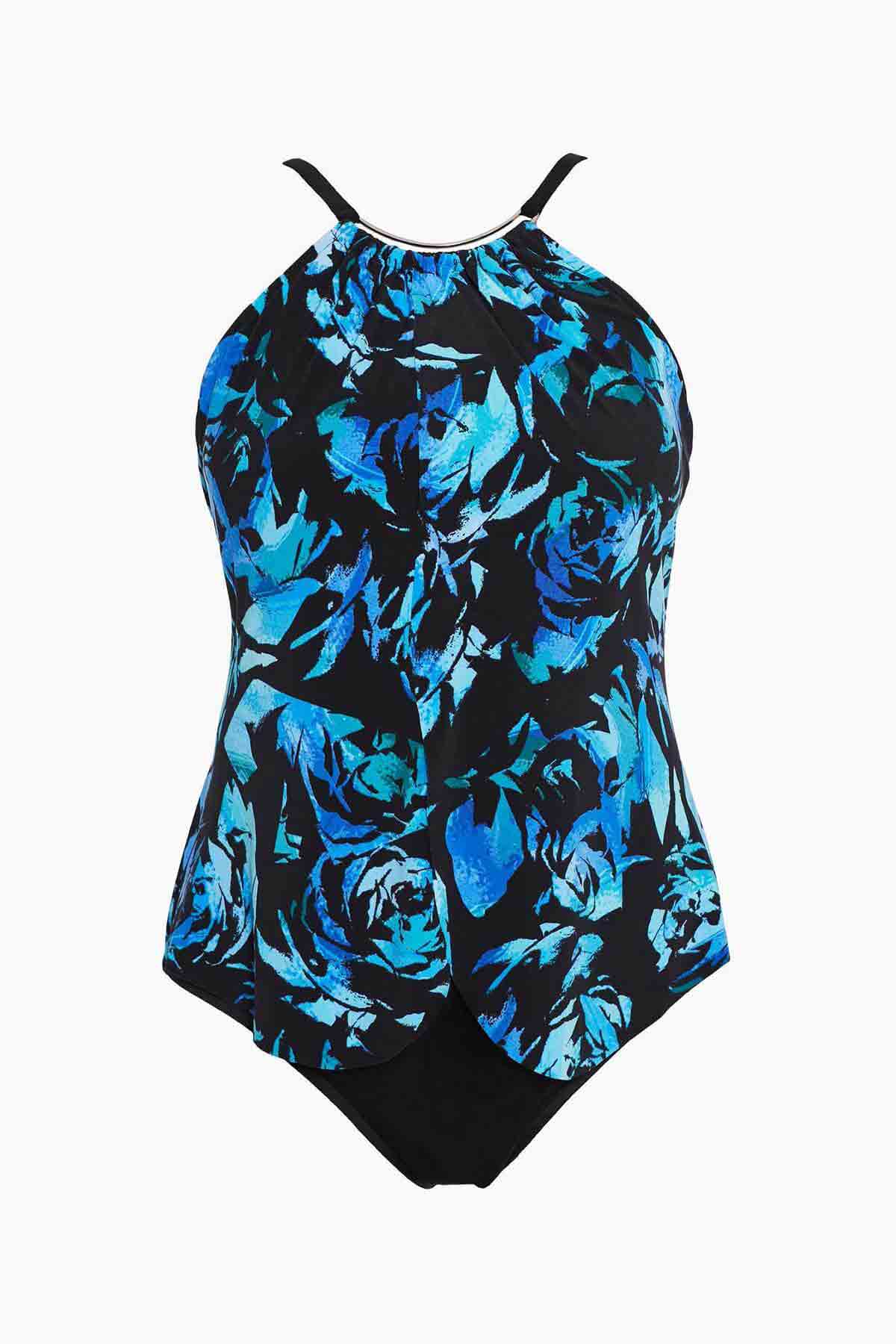 Magicsuit Pop Diva Jill One Piece Swimsuit Black/Multi | Miraclesuit