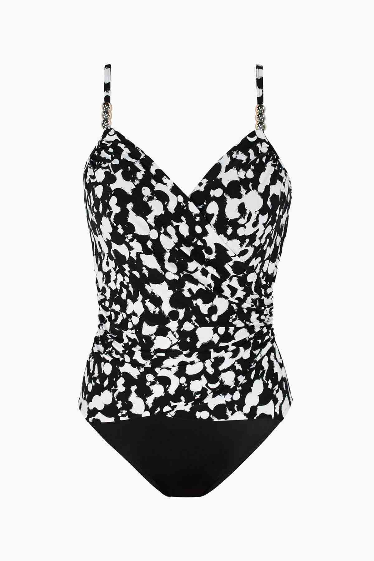 Magicsuit Hot Spot Louise One Piece Swimsuit Black/White | Miraclesuit