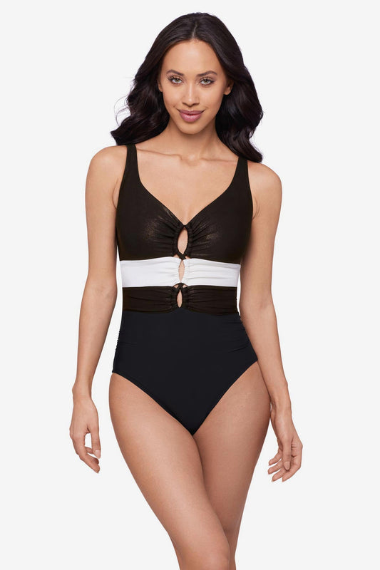 Magicsuit Block Party Alice One Piece Swimsuit Black | Miraclesuit