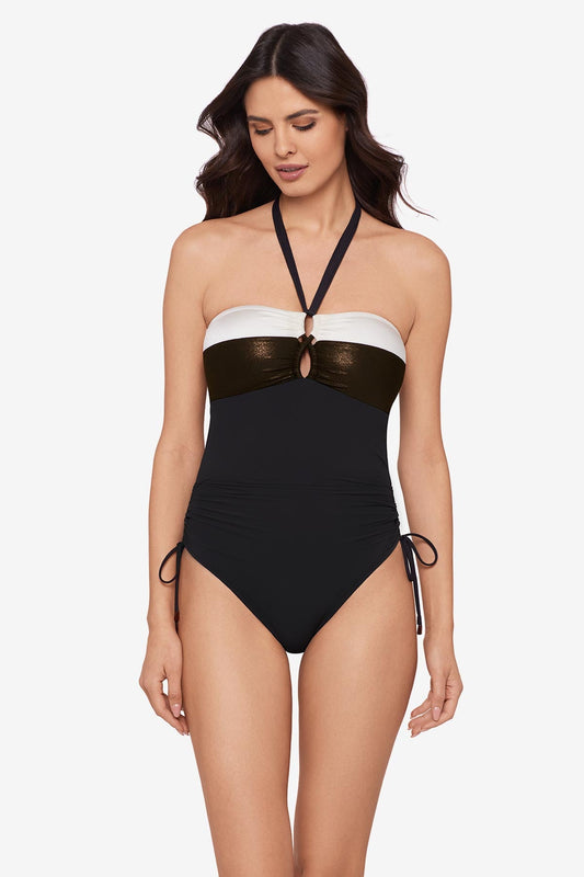 Magicsuit Block Party Anya One Piece Swimsuit Black | Miraclesuit