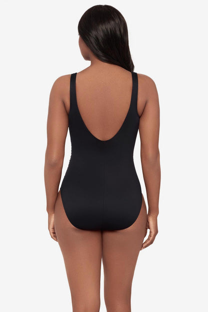 Temptress One Piece Swimsuit in Costa D' Oro Black | Miraclesuit